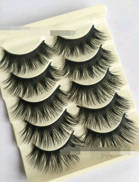 False eyelashes, thick cross section, five pairs of eyelashes False eyelashes, thick cross section, five pairs of eyelashes